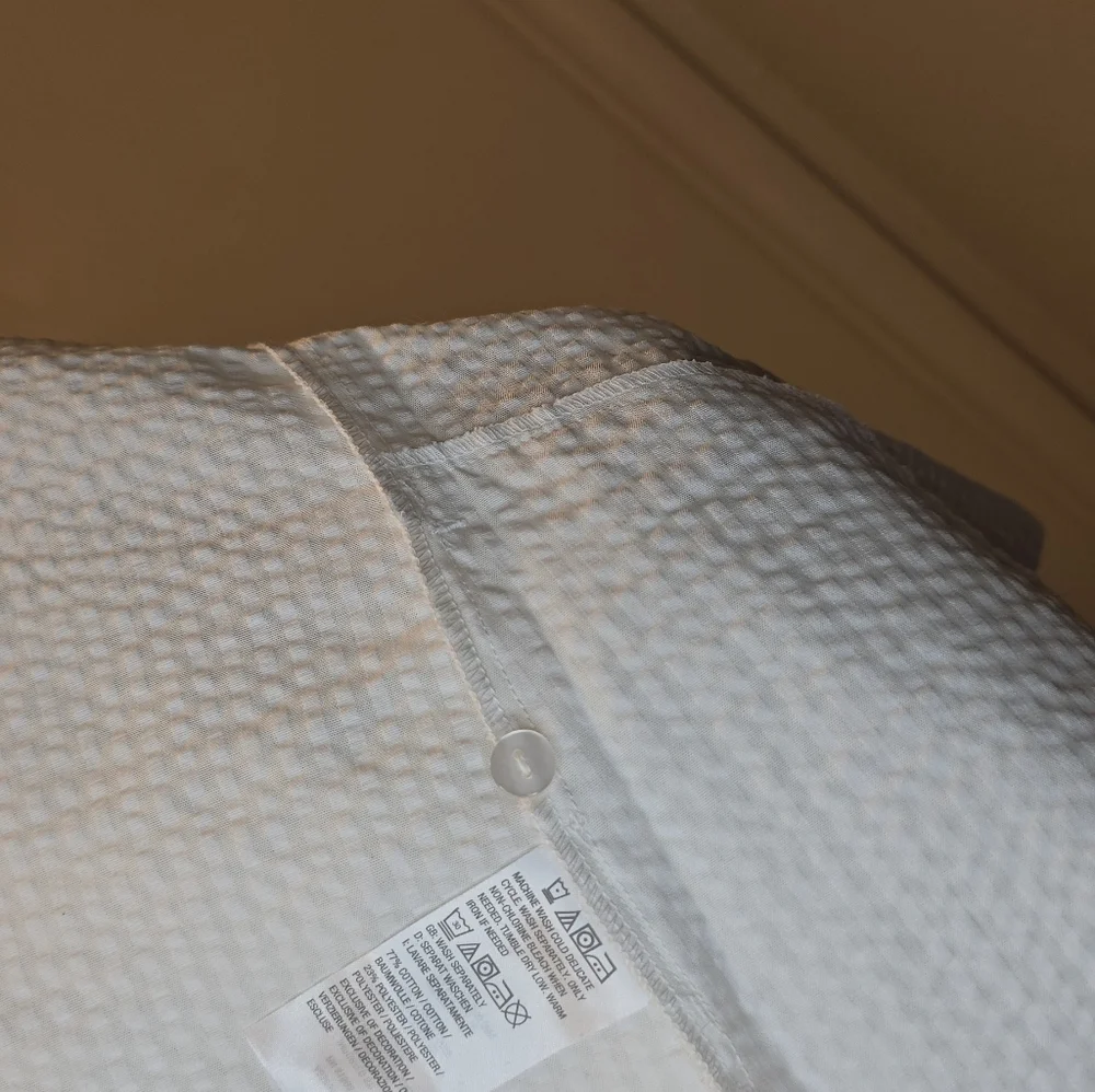 Vintage Joan Rivers White Seersucker Blouse Size Large - Picture 5 of 8